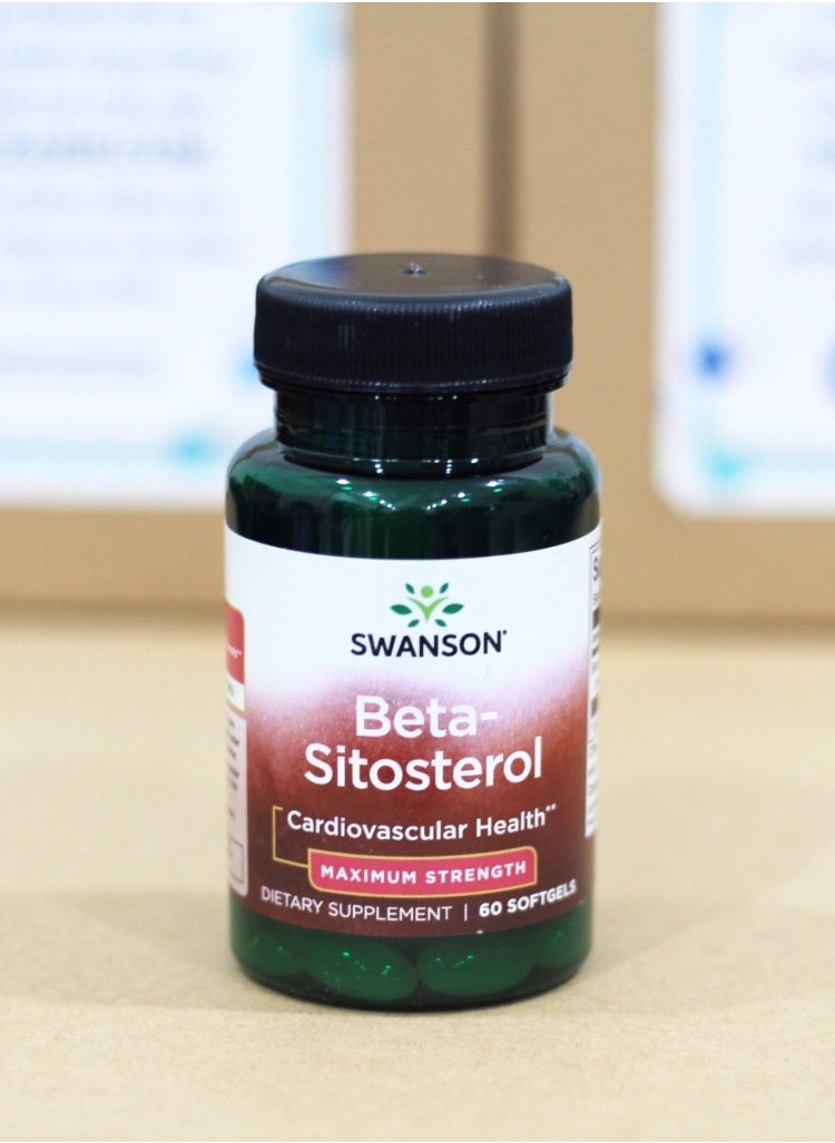 Beta-Sitosterol Maximum Strength 160 mg, 60 Softgels