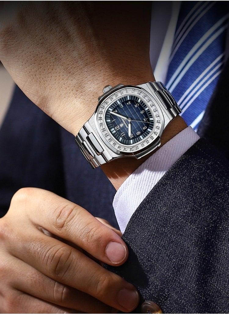Man Watch Waterproof Luminous Men's Watch Quartz- 38mm