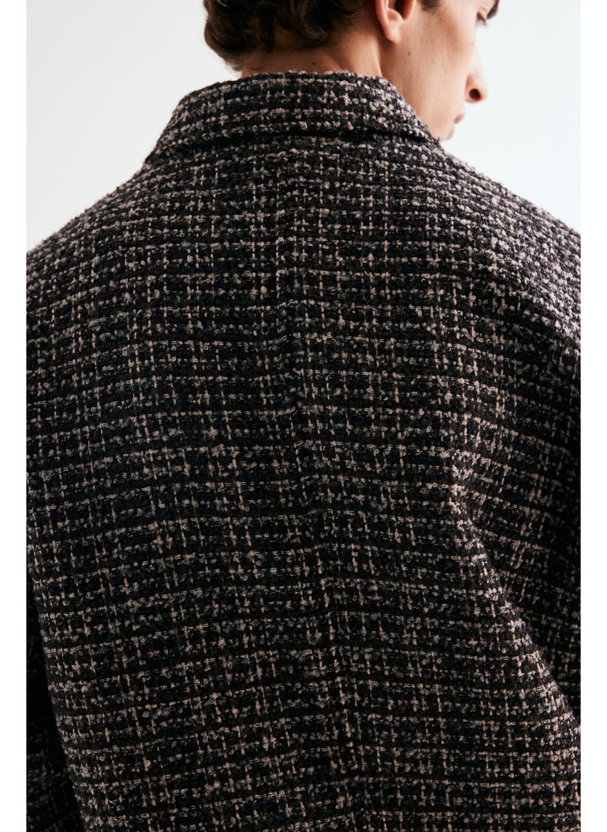 Regular Fit Tweed Overshirt