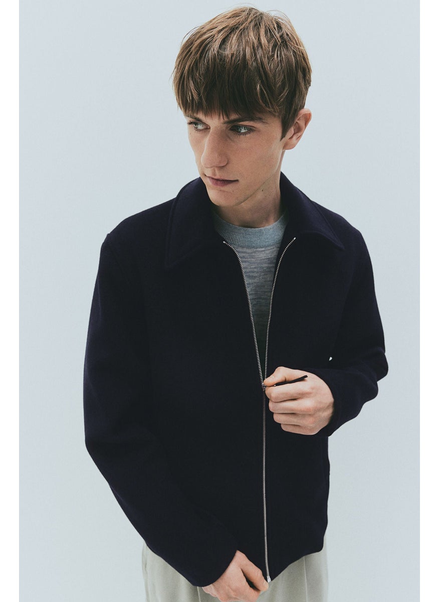 Regular Fit Wool-Blend Shacket