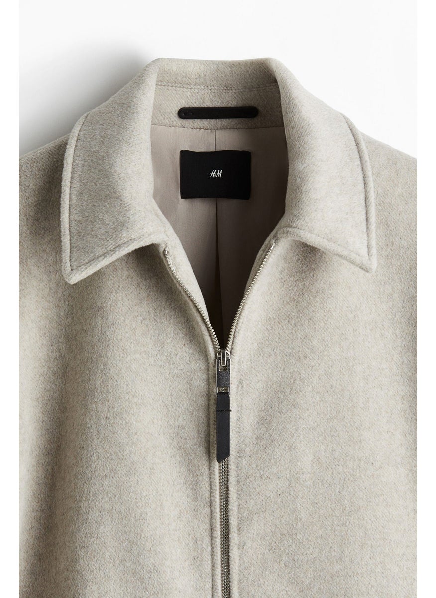 Regular Fit Wool-Blend Shacket