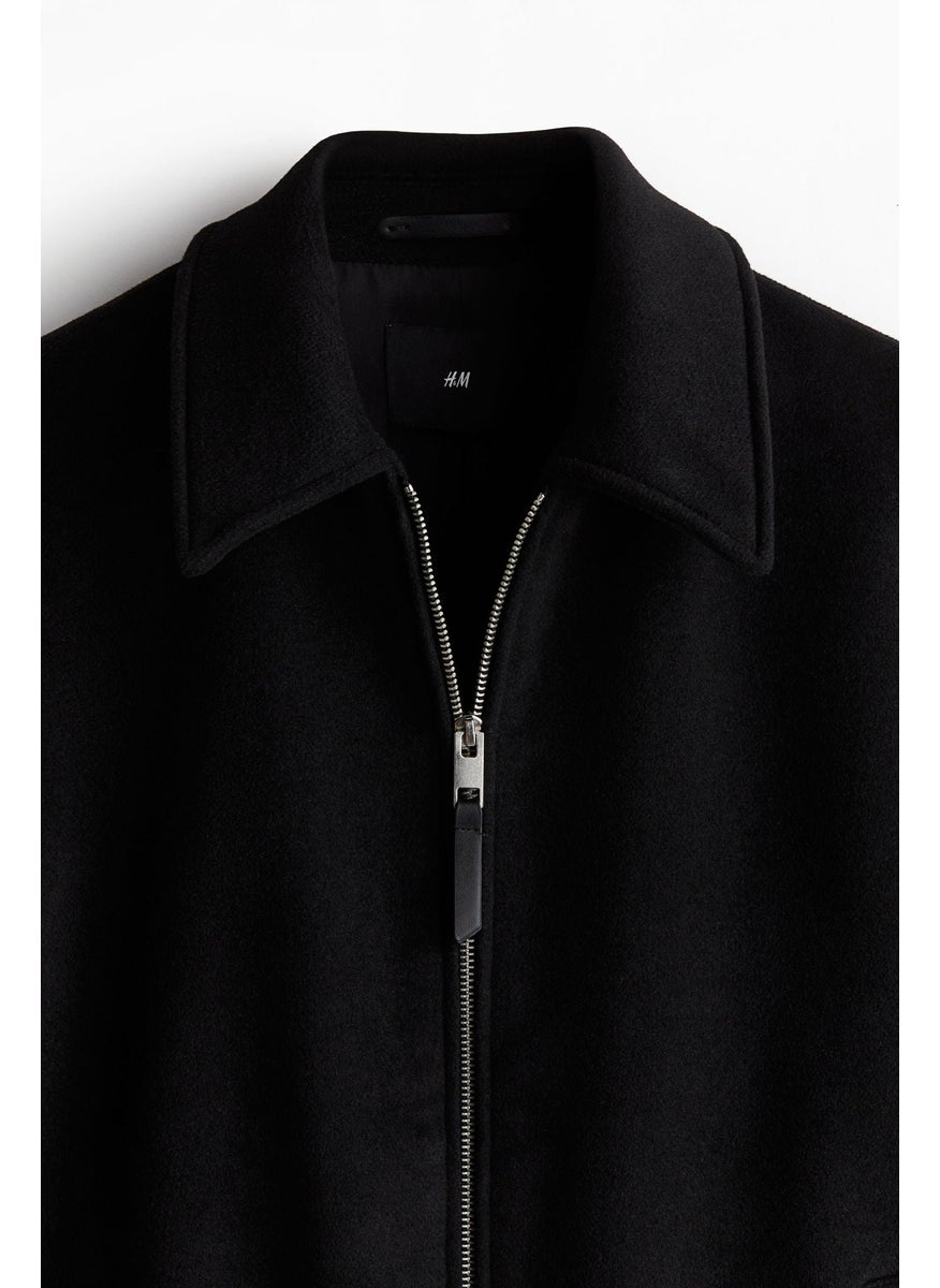 Regular Fit Wool-Blend Shacket