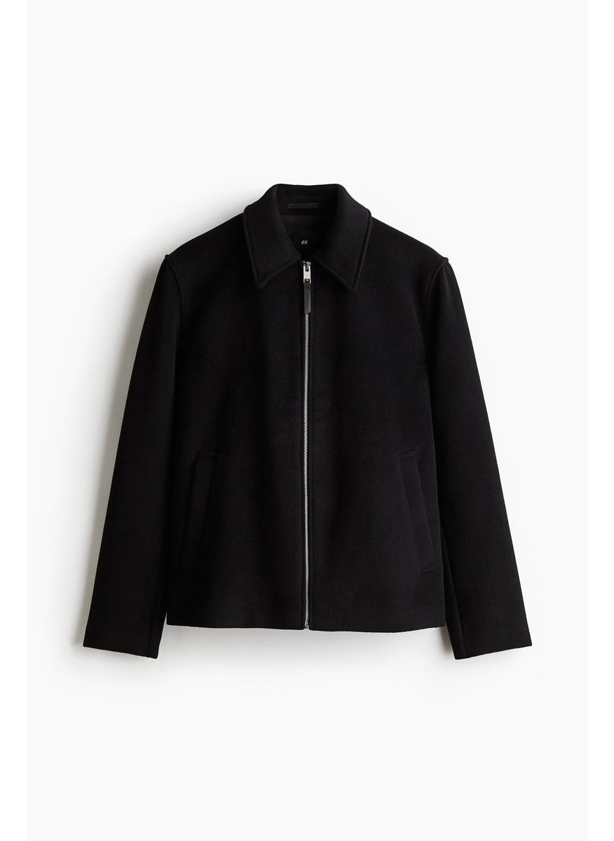 Regular Fit Wool-Blend Shacket
