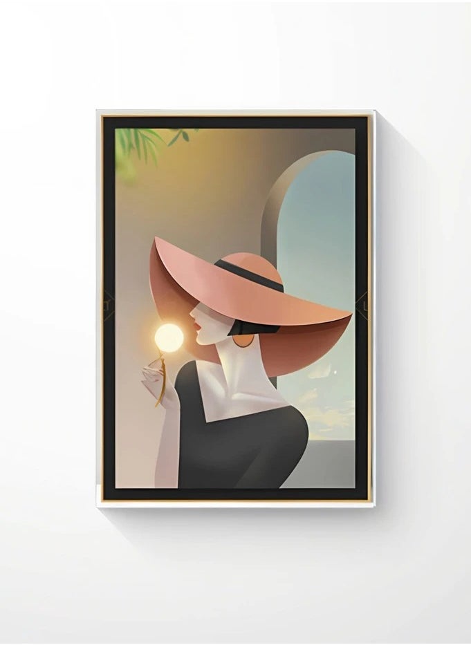 Modern Flat Inkjet Print in Aluminum Frame  LTD-22060015