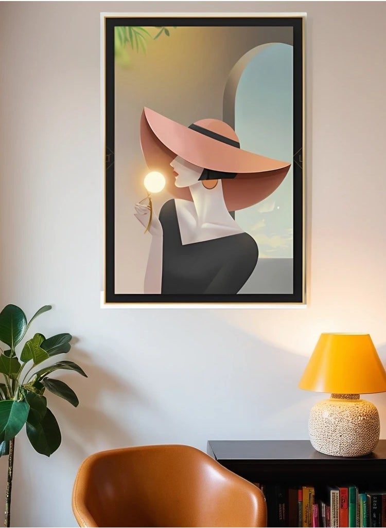 Modern Flat Inkjet Print in Aluminum Frame  LTD-22060015