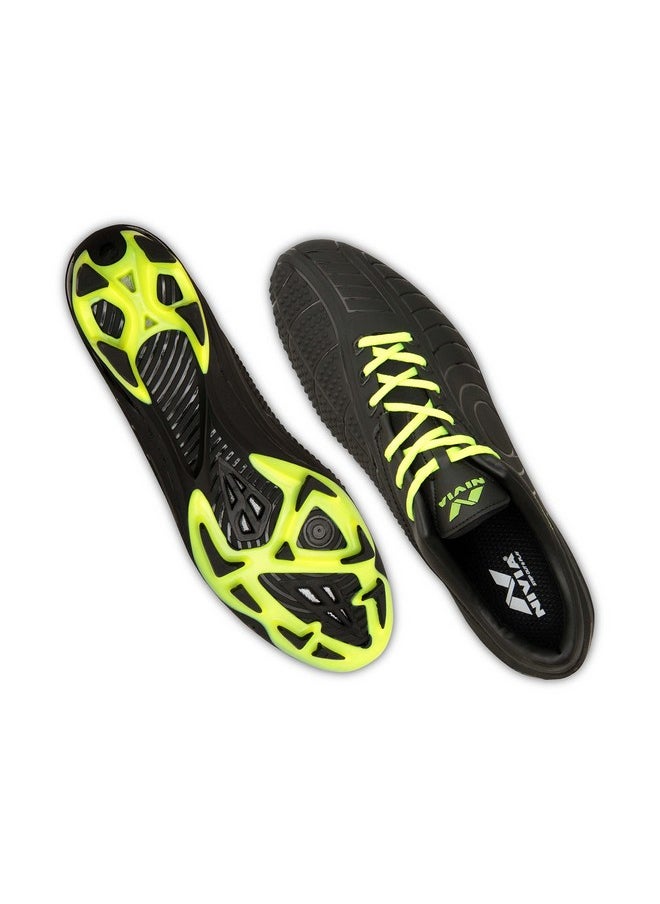 Nivia 1157BK Dominator 2.0 Men's Football Stud, UK 5 (Black)