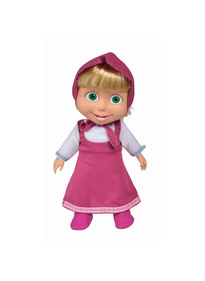 Simba 109301067 Masha and the Bear Soft Body Doll, 40 cm, in Classic Outfit, from 3 Years