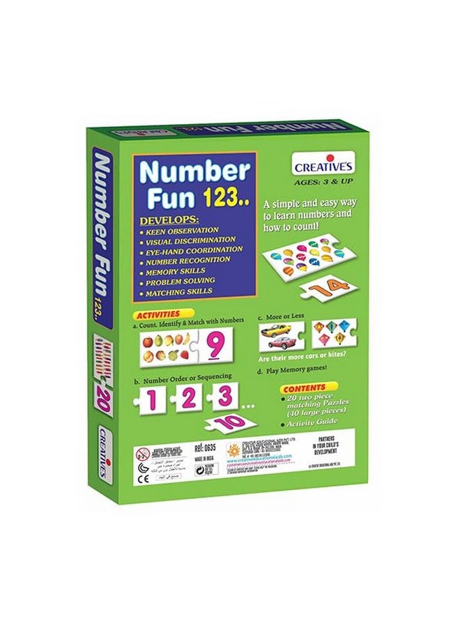 Creative's Number Fun 123...| Count & Learn Numbers 1 to 20 | Learn Numbers & How to Count | Number Recognition | Early Learning | Creative's Pre-School Games | Ages 4 & up