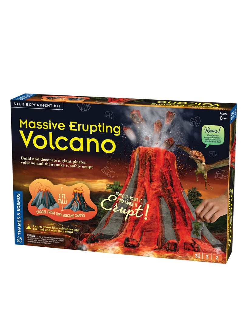 Thames & Kosmos Massive Erupting Volcano: To Build a Giant Erupting Volcano with Safe Chemical Reaction Creates Flowing Lava