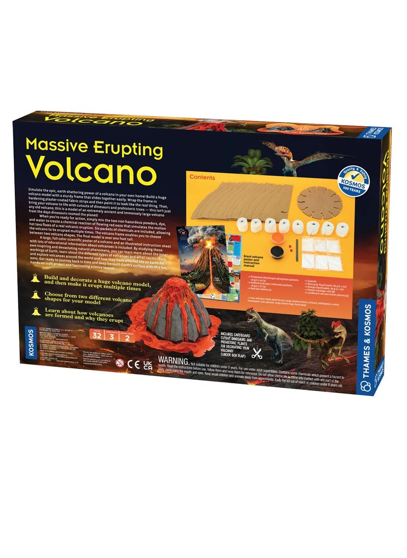 Thames & Kosmos Massive Erupting Volcano: To Build a Giant Erupting Volcano with Safe Chemical Reaction Creates Flowing Lava