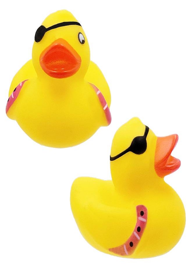 St. Patrick's Pirate Rubber Duck Toy Duckies for Kids, Bath Birthday Projects Gifts Baby Showers Classroom Summer Beach and Pool Activity Party Favors, 2