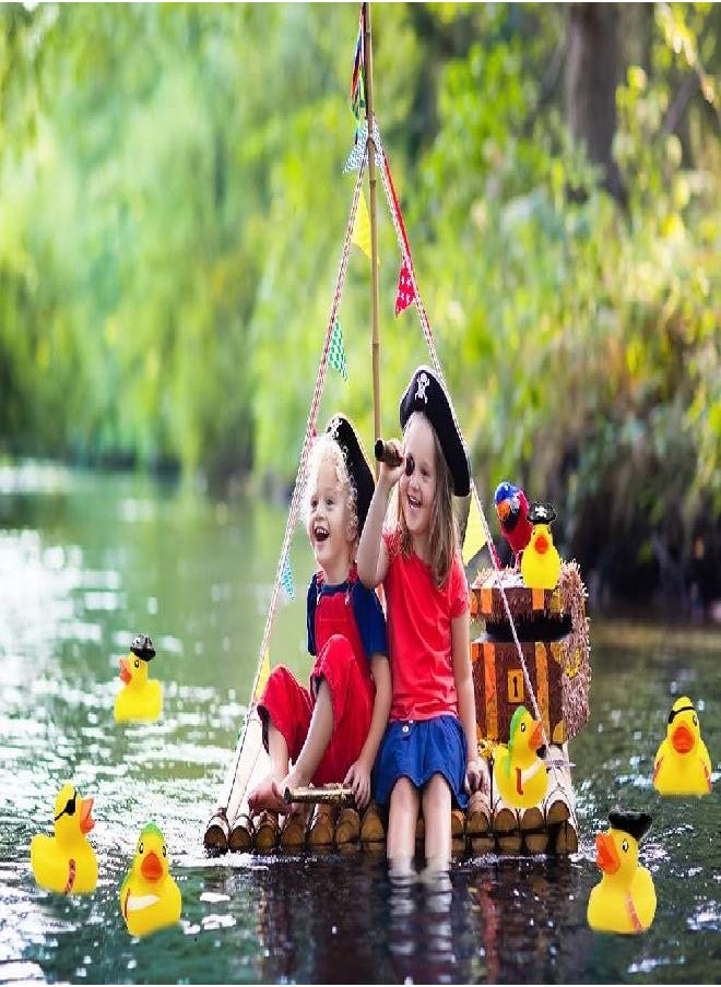 St. Patrick's Pirate Rubber Duck Toy Duckies for Kids, Bath Birthday Projects Gifts Baby Showers Classroom Summer Beach and Pool Activity Party Favors, 2