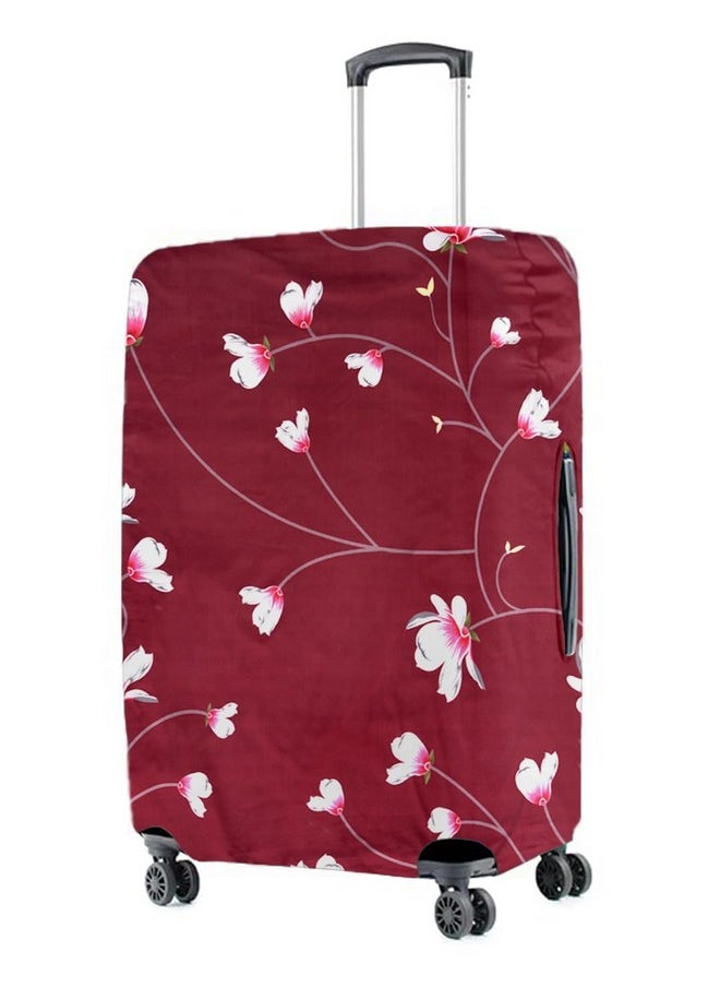 Cortina Luggage Cover Trolley Travel Covers Washable Dust Proof Anti-Scratch Suitcase Protector, Medium-Red