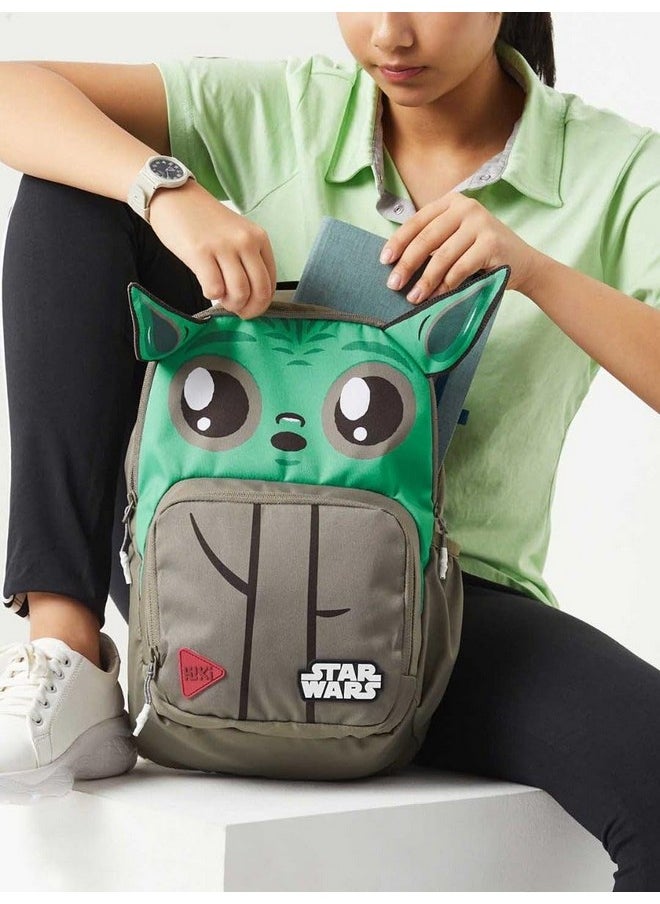 WIKI Champ 1 Plus Disney Backpack 11 L (13251) (Yoda : Green)