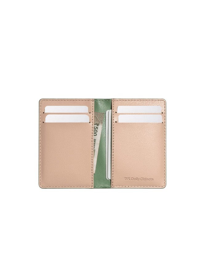 DailyObjects Hunter Green Log Bi-Fold Wallet | Compact and travel friendly structure | Durable, contemporary, and sophisticated | Premium Pebbled Leather | Manufactured in India | For Men