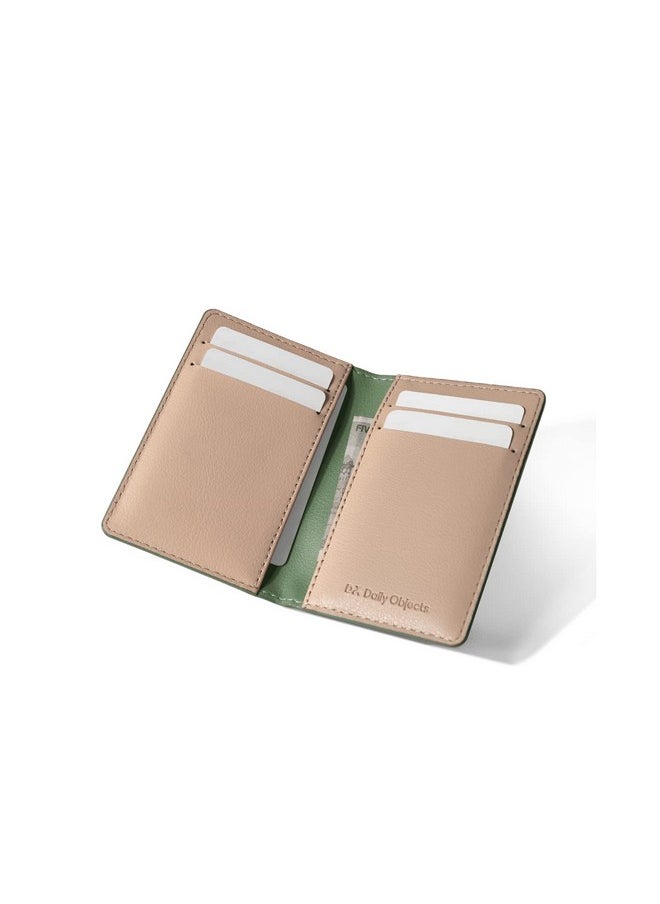 DailyObjects Hunter Green Log Bi-Fold Wallet | Compact and travel friendly structure | Durable, contemporary, and sophisticated | Premium Pebbled Leather | Manufactured in India | For Men