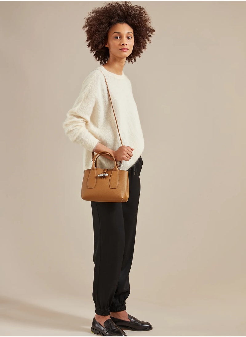 Roseau Small Leather Top Handle Bag