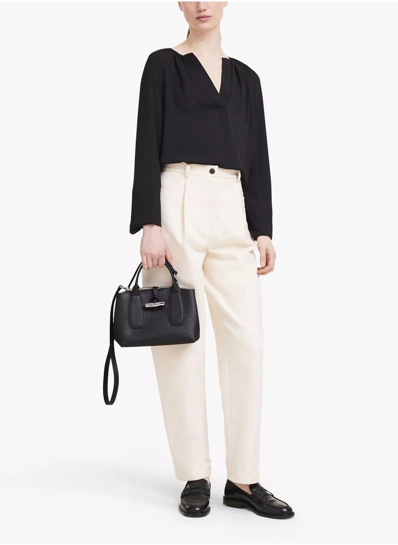 Roseau Small Leather Top Handle Bag