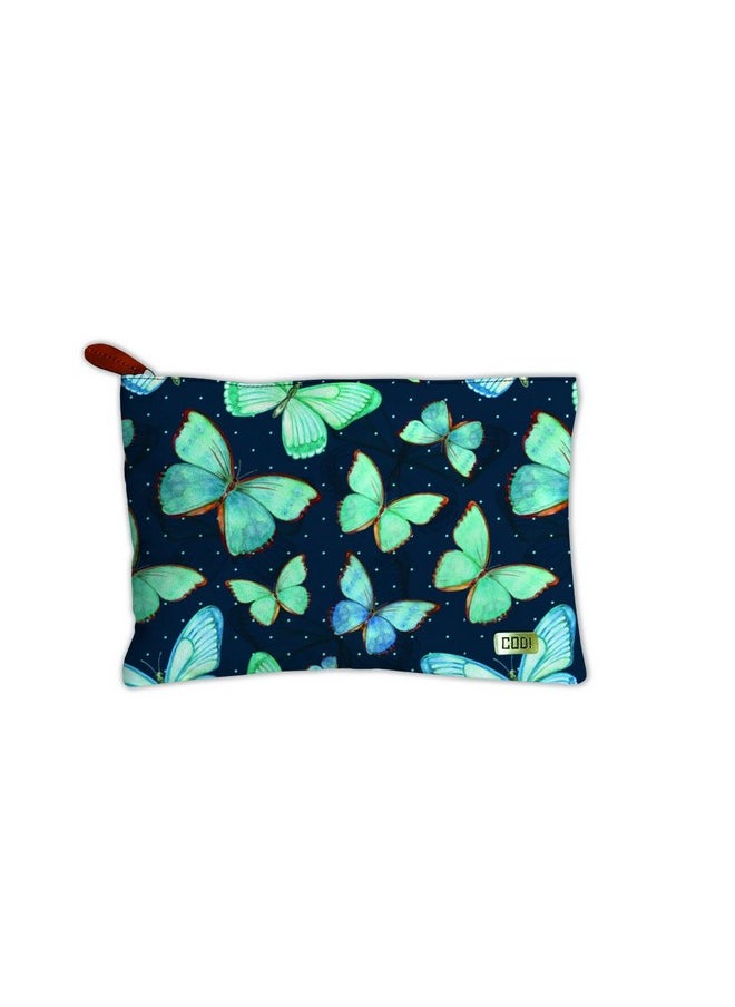 PAPER PLANE DESIGN Multipurpose Canvas Pouch for Travel, Cosmetic,Office, Stationary, Gadgets, Money Purpose, Handbag. - Design 63, Medium, (Model: ppd_canvasbag_071)