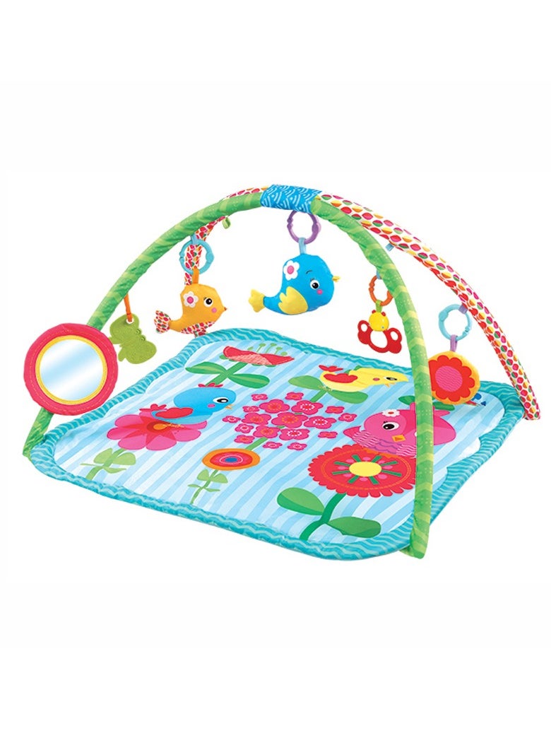Factory Price Birds Printed Activity Play Gym With Removable Toys