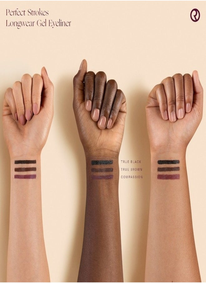 Rare Beauty by Selena Gomez Perfect Strokes Longwear & Waterproof Gel Eyeliner True Brown 0.25g