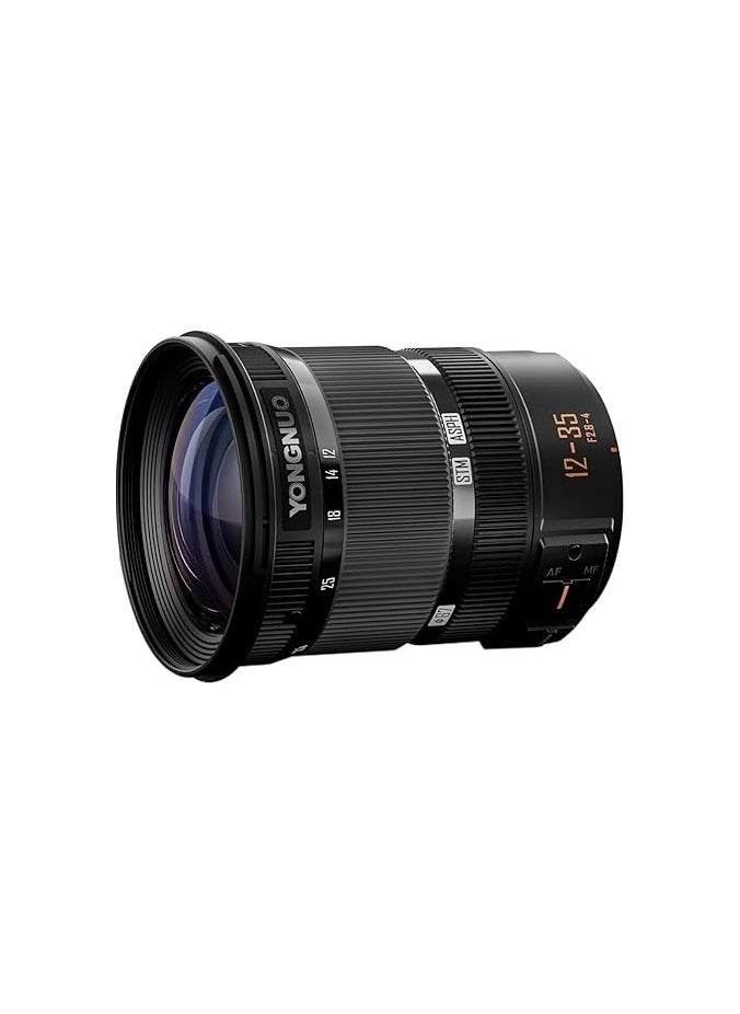 YONGNUO YN12-35mm F2.8-4M Standard Zoom Lens, ASPH Auto Focus for Micro Four Thirds Cameras Panasonic LUMIX Professional Camera Lens
