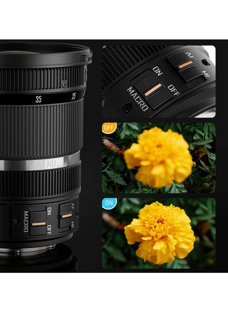 YONGNUO YN12-35mm F2.8-4M Standard Zoom Lens, ASPH Auto Focus for Micro Four Thirds Cameras Panasonic LUMIX Professional Camera Lens