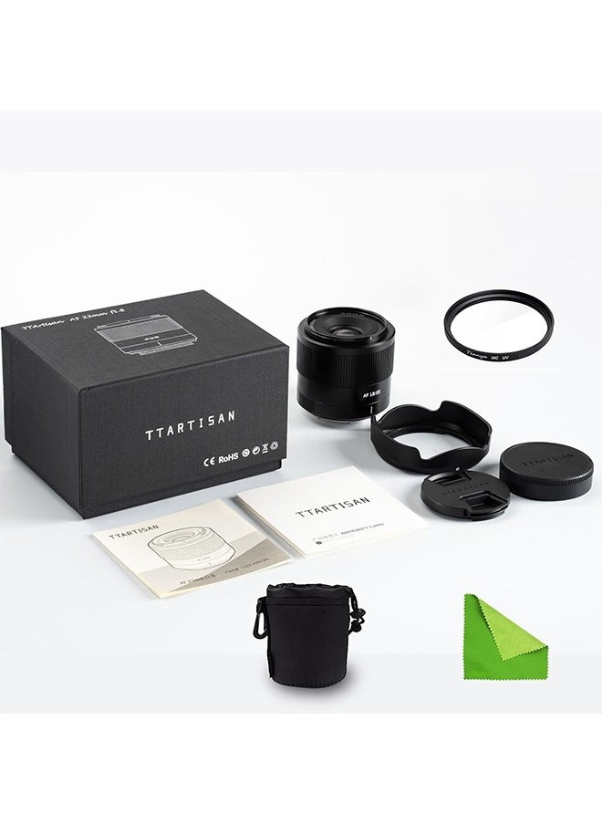 TTArtisan 23mm F1.8 X-Mount APS-C STM Auto Focus Lens for Fujifilm Fuji X-Mount Cameras X-A5 X-A7 X-M5 X-H2S X-T100 X-T20 X-T200 X-T3 X-T30 X-T30II X-T4 X-T5 X-T50 X-Pro1 X-Pro2 X-Pro3 X-E1 X-E2 X-E2S