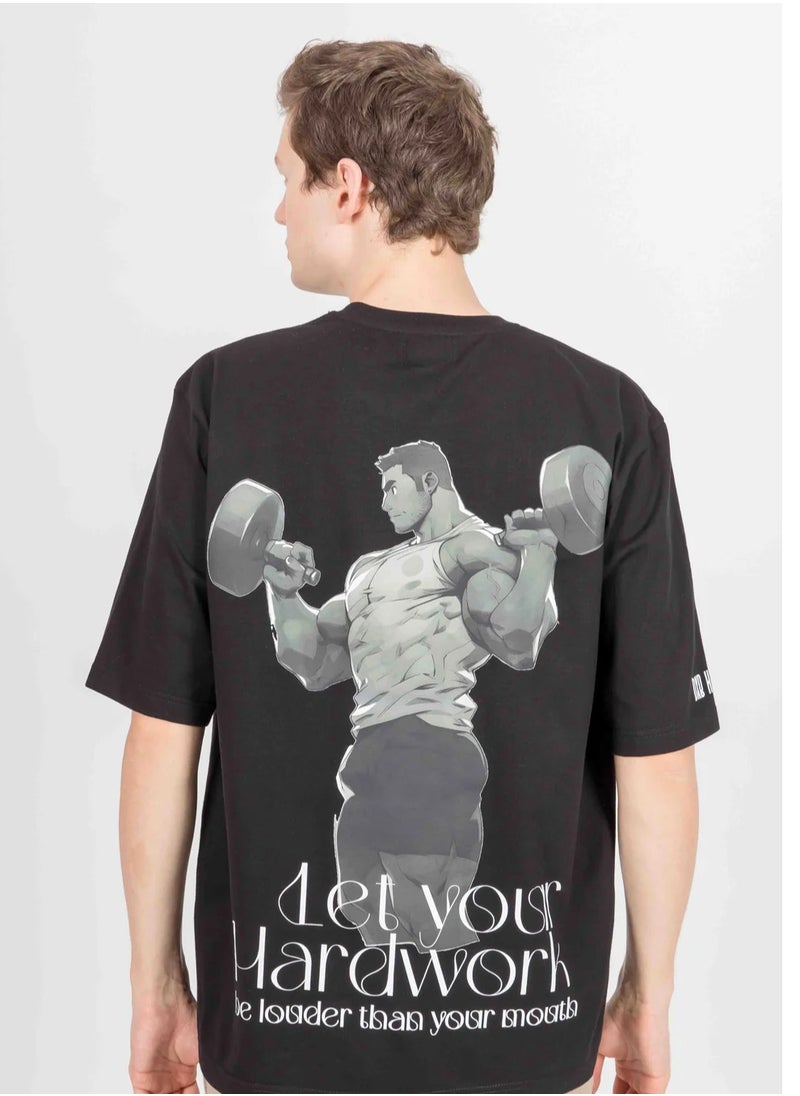 KA-1 HARD WORK T-SHIRT BLACK