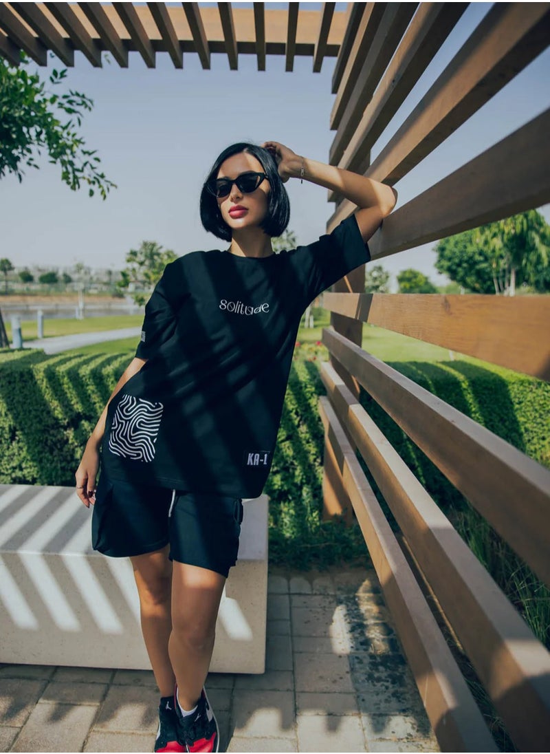 KA-1 SOLITUDE T-SHIRT BLACK