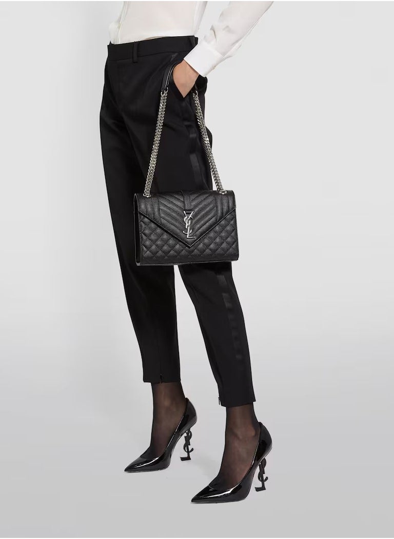 Medium Envelope Matelassé Shoulder Bag