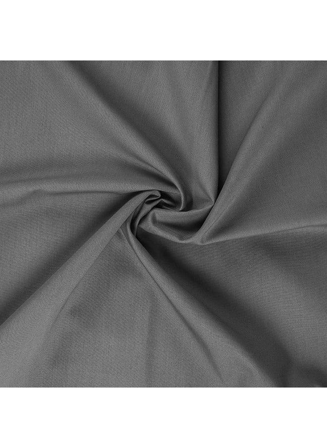 Wakefit Solid Pillow Cover | Premium Cotton 144 TC Pillow Covers Standard - 18 x 27 inches (Grey - Set of 2)