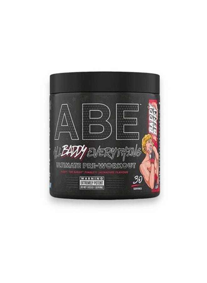 ABE Ultimate Pre-Workout, Baddy Berry  Flavour, 30 Servings