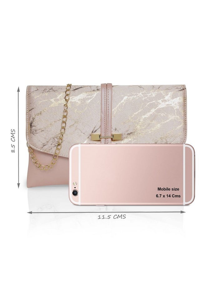 Lavie Women's Chirpy Envelope Clutch Light Pink Ladies Purse Handbag