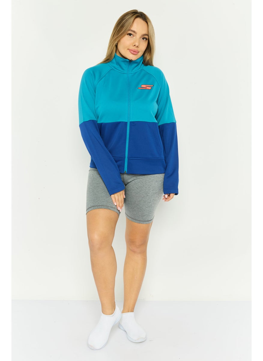 Women Sportswear Fit Long Sleeves Training Sweatshirt, Blue