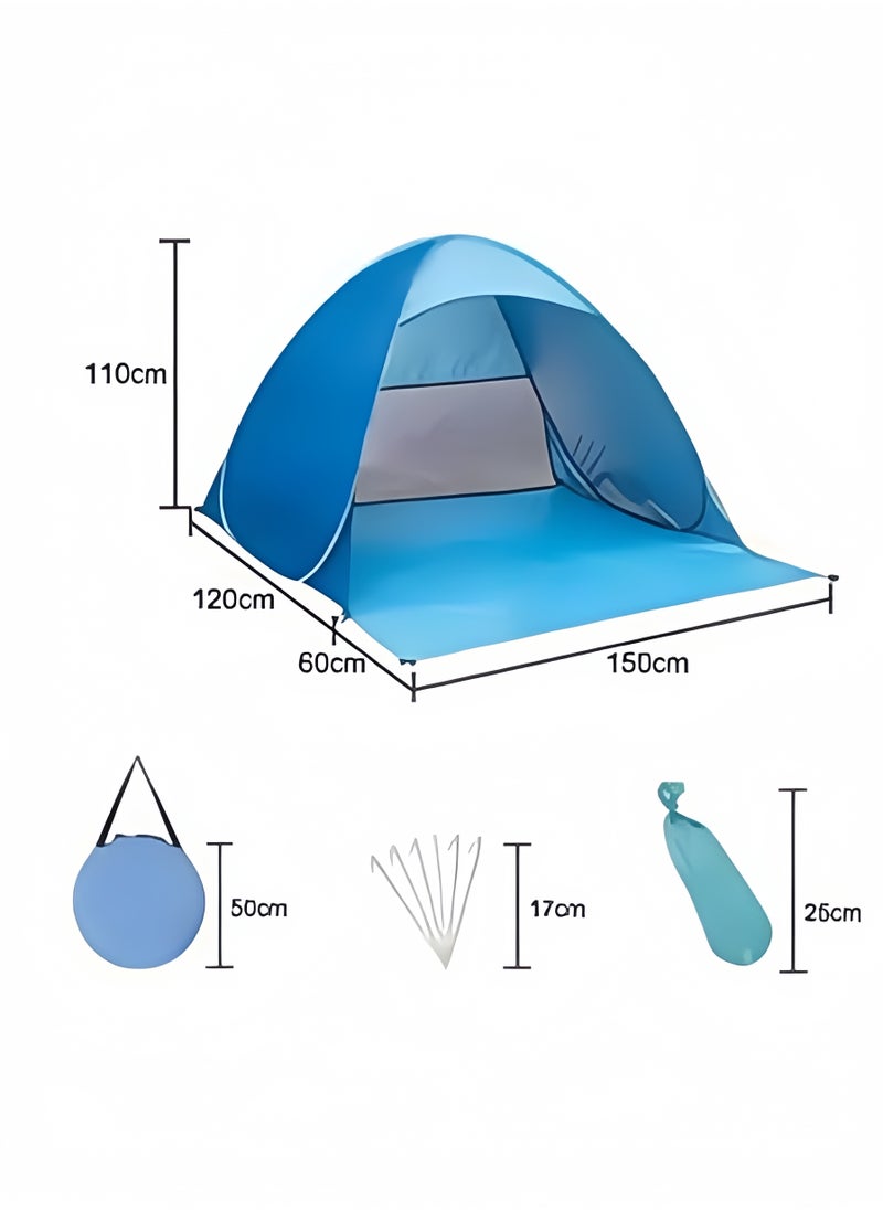Beach outdoor tent, easy to carry and install, suitable for outdoor sports