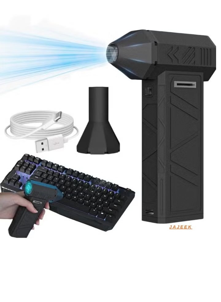 Portable Air Blower Super | High RPM Turbo Jet Blower with Adjustable Speed | Mini Handheld Air Duster for Car Cleaning, Camping & Outdoor Activities