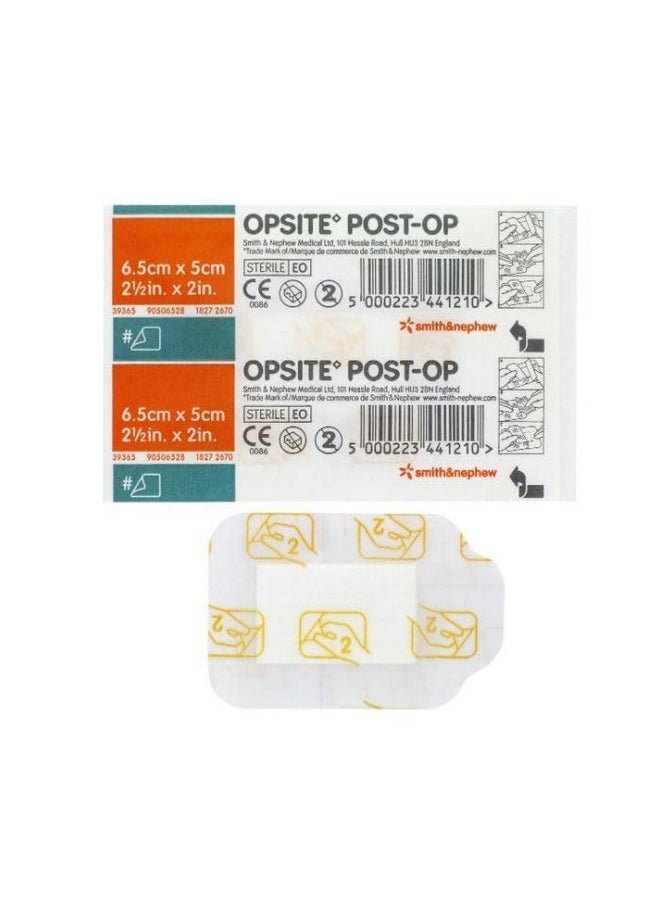 Opsite Post-Op Waterproof Dressing, Size - 6.5cm x 5cm pack of 25