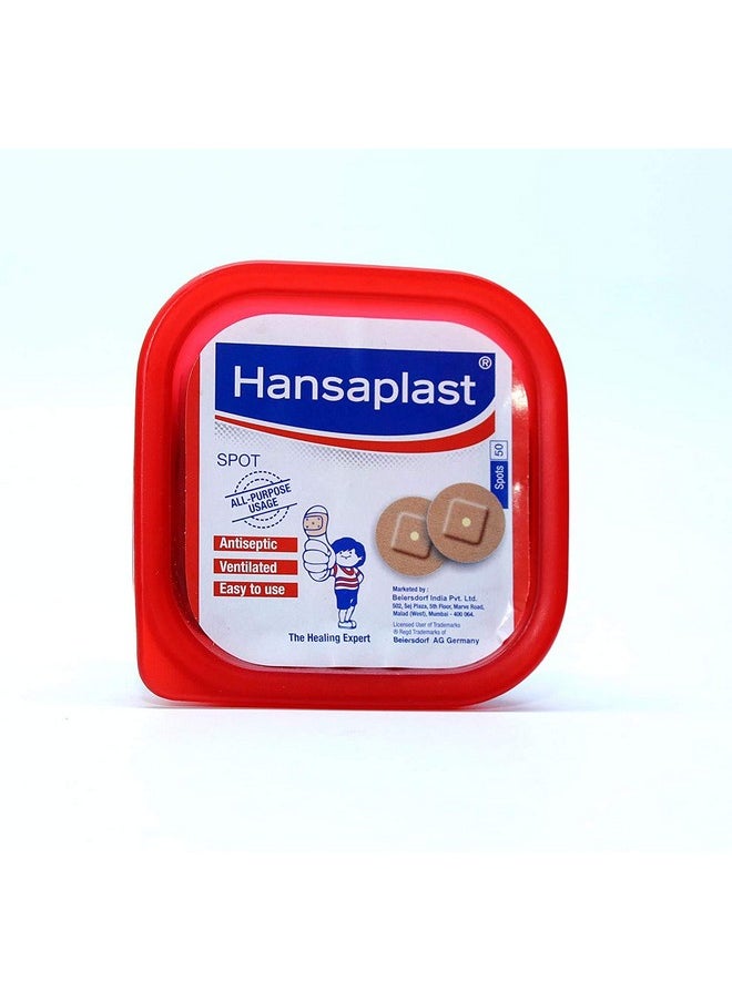 Hansaplast Vantilated all purpose Spot(50pcs) and Patch (50pcs) With Hansaplast Regular First Aid dressings 100+40 free Regular strips pack
