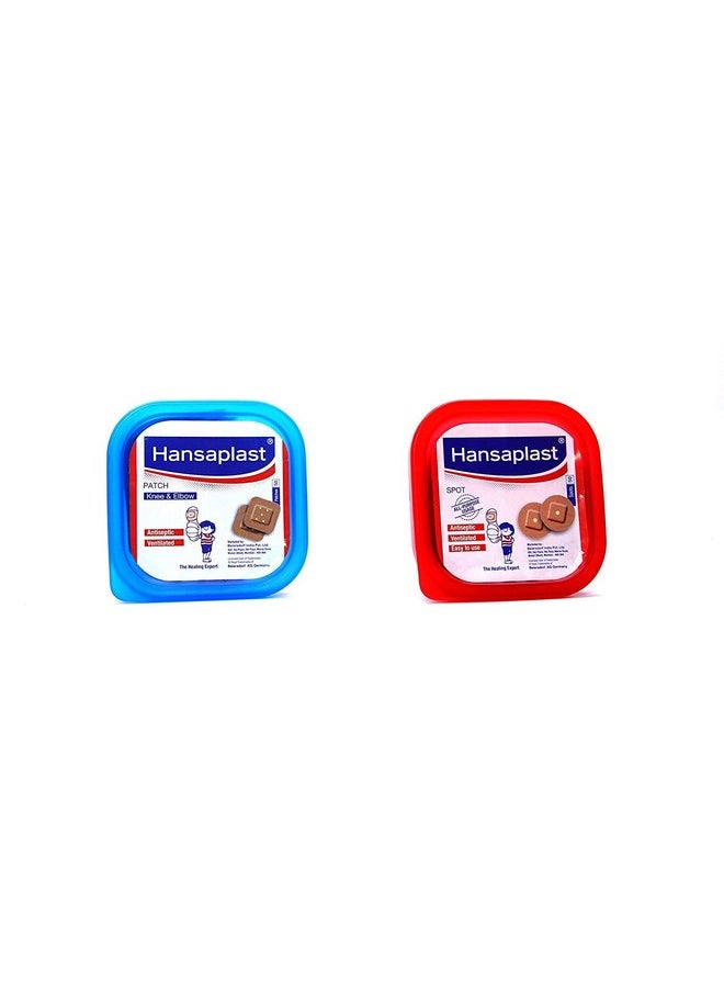 Hansaplast Vantilated all purpose Spot(50pcs) and Patch (50pcs) With Hansaplast Regular First Aid dressings 100+40 free Regular strips pack