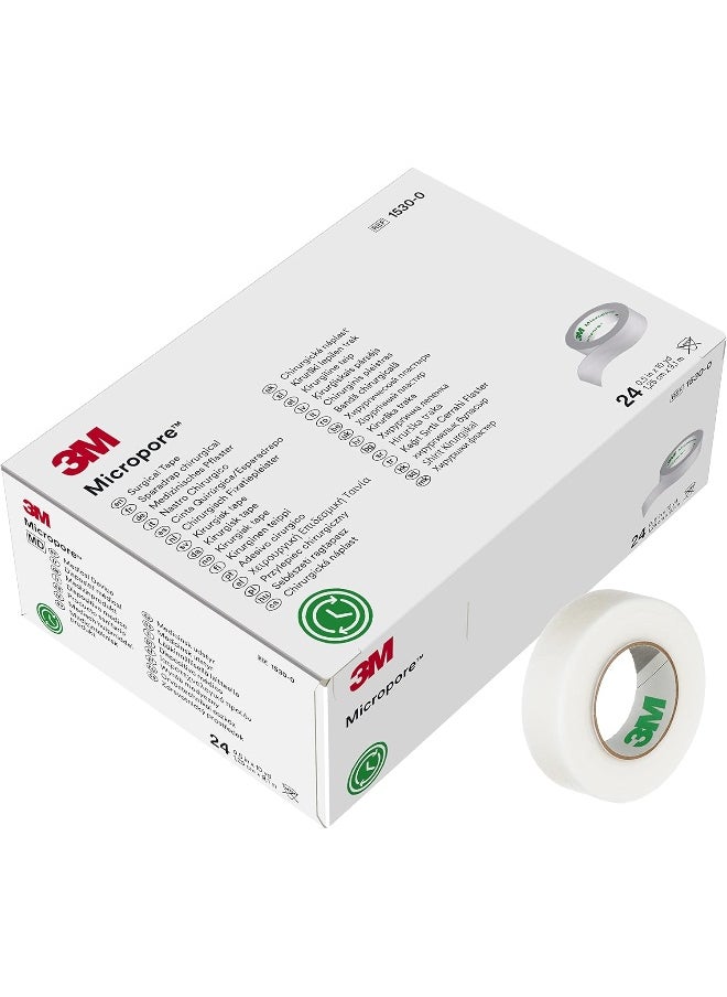 3M Micropore Tape 1530-0 (Box of 24 rolls)