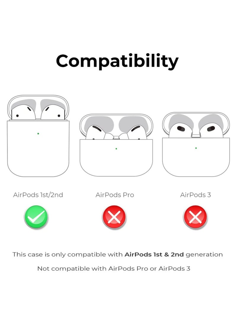 C ute Airpods Case Airpods 2 Case Corgi Dog Cool Funny 3D Animals Cartoon Puppy Shaped Full Protection Shockproof Soft Silicone Charging Case Cover for Girls Boys Kids Child Women