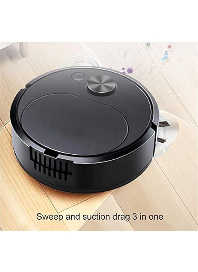 Robot Vacuum Cleaner,Rechargeable Sweeping Vacuuming Mopping 3 in 1 Intelligent Sweeping Robot for Hard Floor Flat Ground Marble Tile Wooden Floor