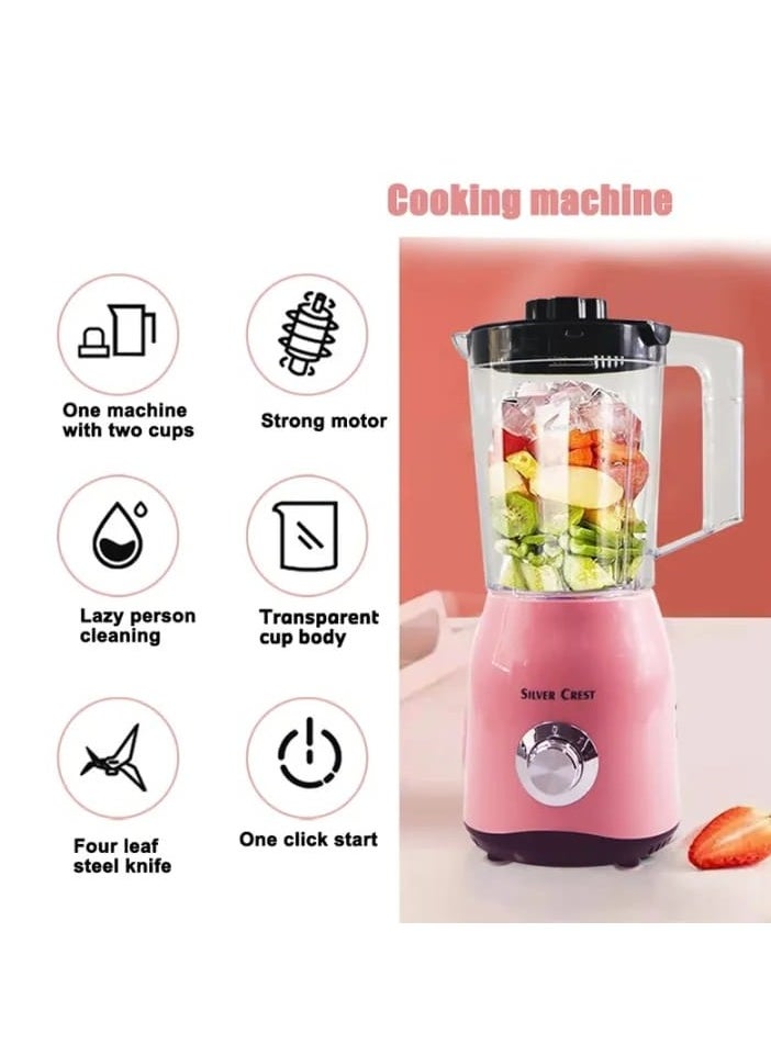 Silver crest blender SMOOTHIES MACHINE 2IN1 Blender , Grind Stir 1500 WATTS 2 speed control