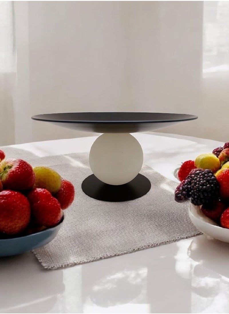 AKDC Ramadan Decoration footed Candy Tray for Fruit Snacks 15x30cm