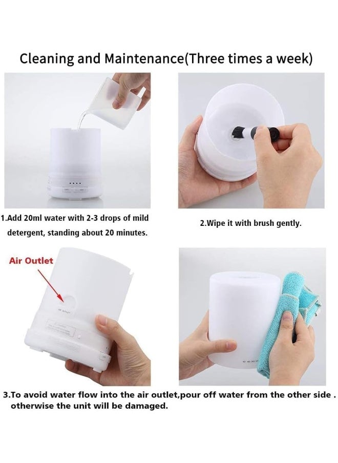 URPOWER Aroma Essential Oil Diffuser with Night Light - 300ml