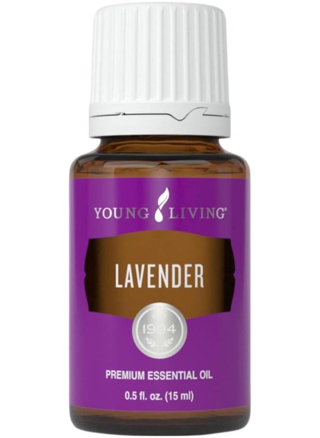 Young Living Lavender Essential Oil | 15ml | 100% Pure Lavender Oil | Aromatherapy Oil for Diffuser and Lavender Essential Oil for The Skin | Steam Distilled from Lavender Flowers