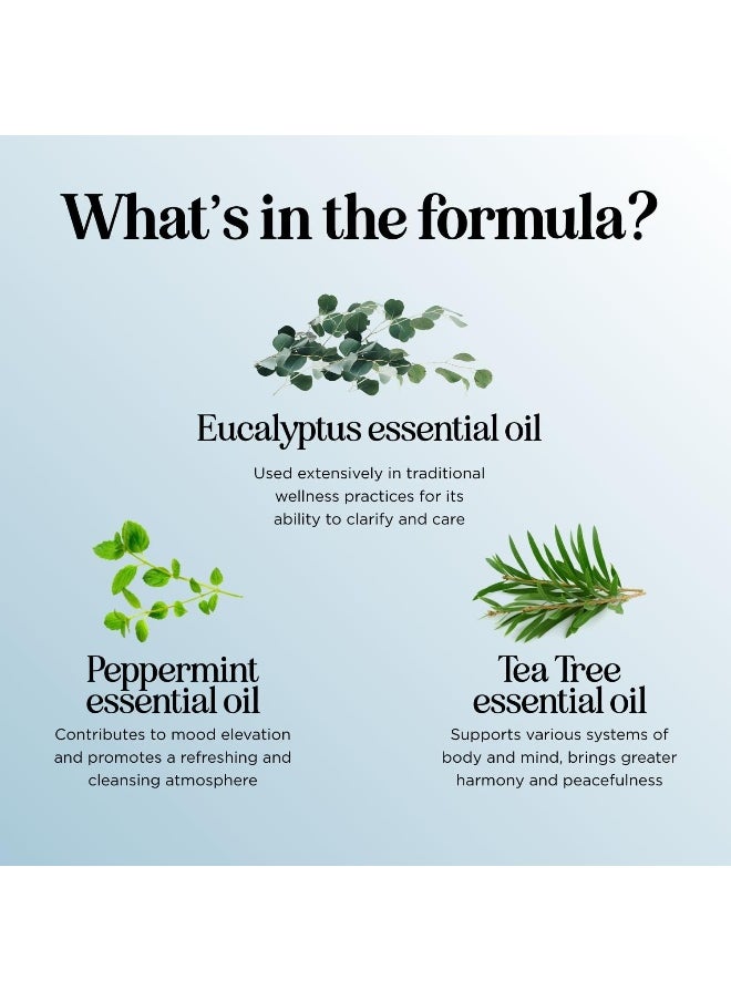 Breathe Blend Essential Oil for Diffuser - Invigorating Breathe Essential Oil Blend with Eucalyptus Peppermint Tea Tree and Mint Essential Oils for Diffusers for Home and Shower Aromatherapy