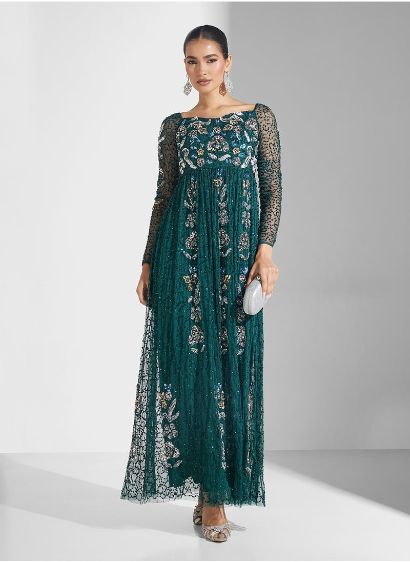 Embellished Maxi Dress
