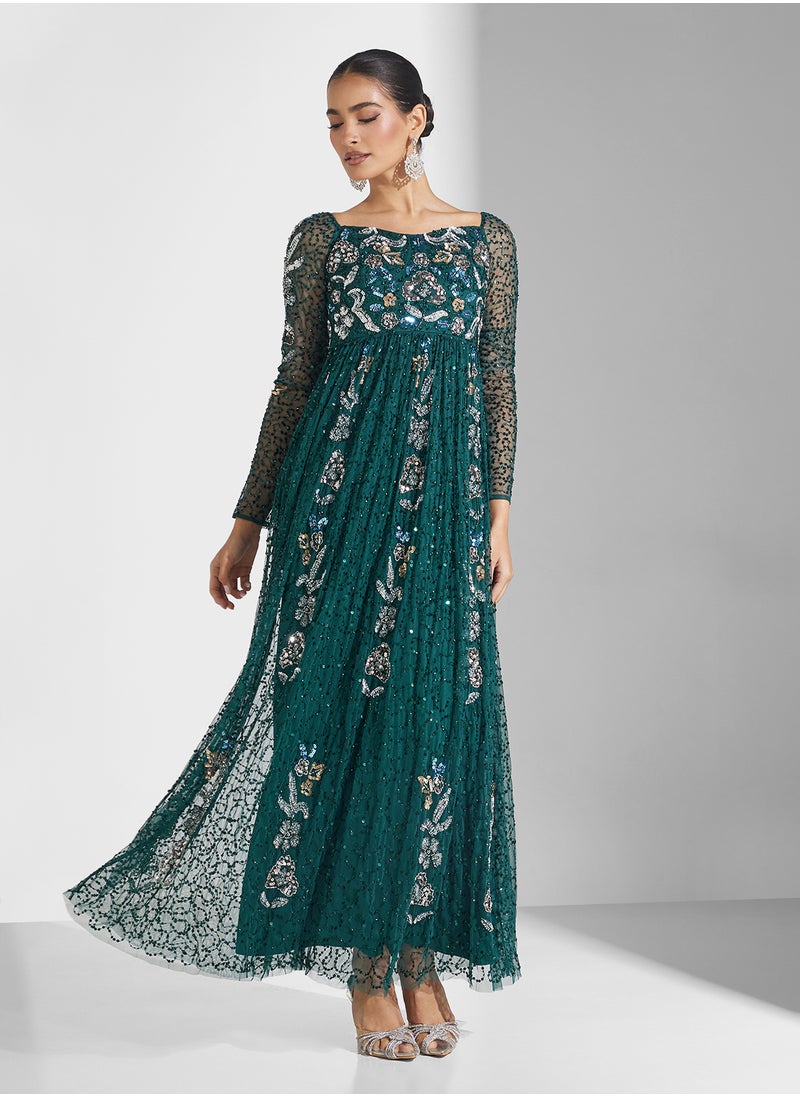 Embellished Maxi Dress
